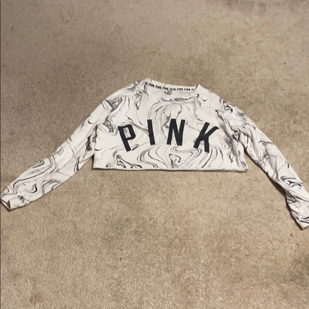 Pink Victoria’s Secret crop top